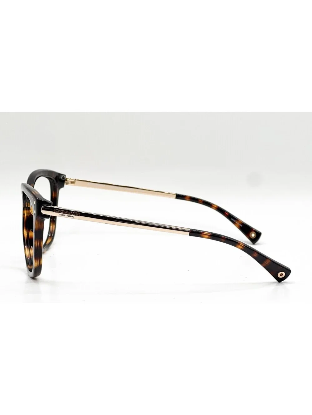 Coach HC 8084 517013 Dark Tortoise Gold Cat Eye Authentic Eyeglass Frames 57-15